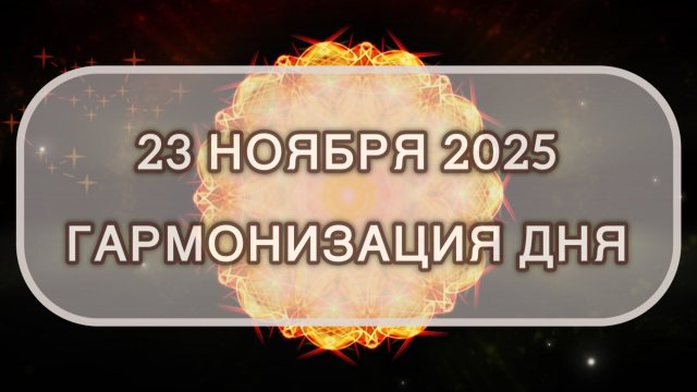 Гармонизация дня 23 ноября 2025. Трансформационная МЕДИТАЦИЯ. Позитивные вибрации.
