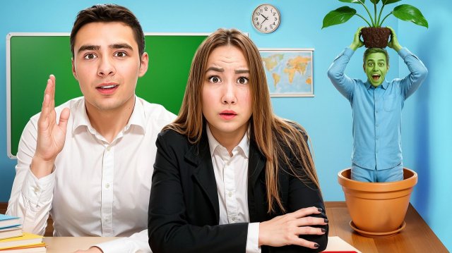 Тайком пробрался в школу к Свете и Никите