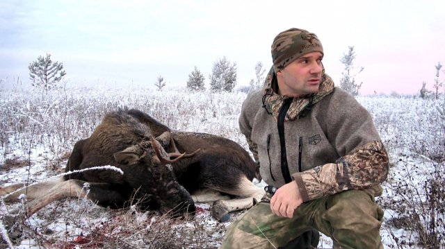 ОХОТА НА ЛОСЯ В ОДИНОЧКУ. ПОИСК РОГАЧА ПО ПЕРВОМУ СНЕГУ. РАЗДЕЛАЛ ЕЩЕ ГОРЯЧИМ ЗВЕРЯ.
