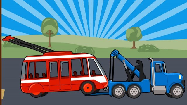Мультик про машинки - Троллейбус. МанкиМульт