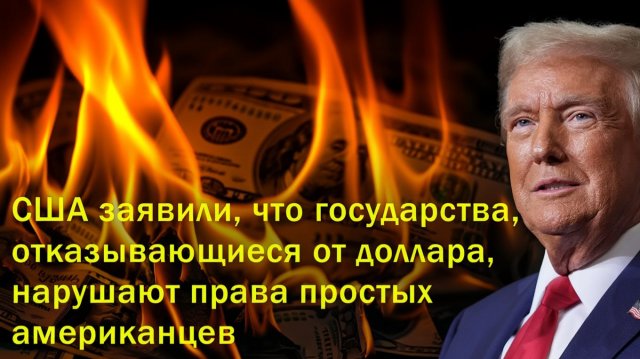 США заявили, что государства, отказывающиеся от доллара, нарушают права простых американцев