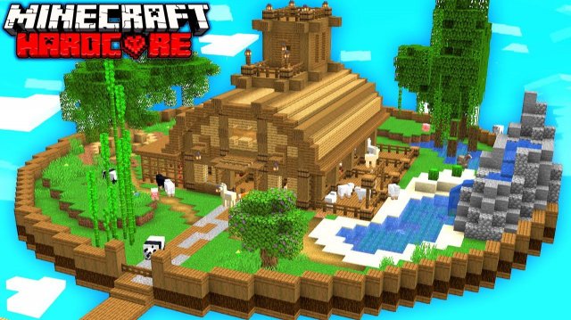 Я построил ферму ВСЕХ МОБОВ на Одном Блоке в Майнкрафт Хардкор!