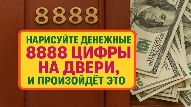 Нанесите один знак на дверь - и увидите, как меняется достаток в доме каждый день