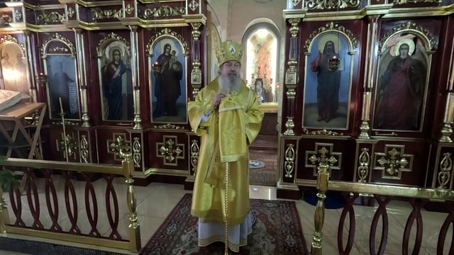 Слово епископа Максима в селе Острый Камень