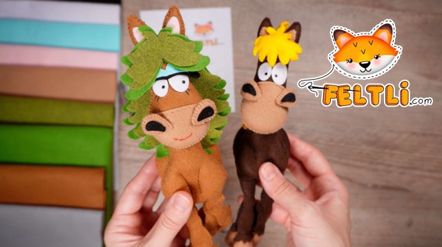 Символ 2026 года своими руками / Мастер-класс Лошадка из фетра - Эллочка