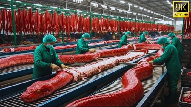 Внутри фабрики змеиной кожи. Часть 2 От необработанной кожи до роскошной куртки Процесс Ли Орн