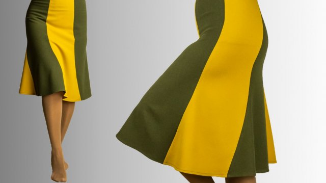 Юбка "шестиклинка" без выкройки легко. Отличный вариант на новогодние праздники!