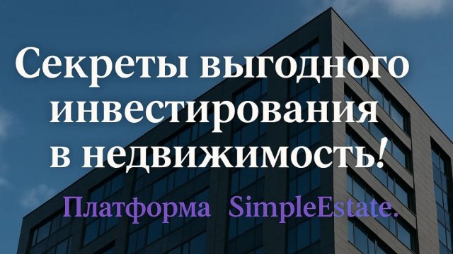 Секреты выгодного инвестирования в недвижимость! Платформа SimpleEstate