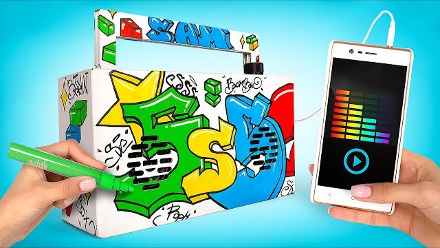 Как Превратить Обычный Картон в Стильный Бумбокс