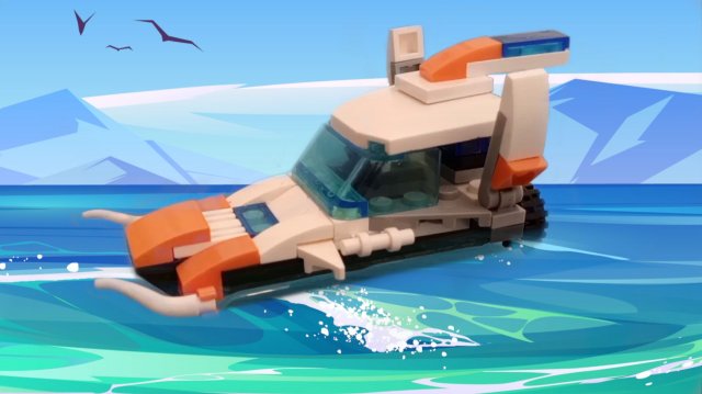 Скоростной катер монстр с двумя рогами