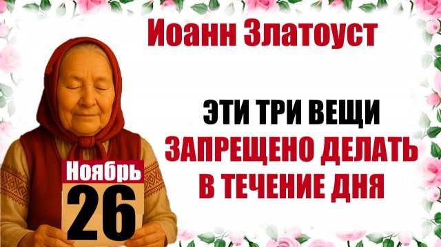 26 ноября праздник церковный народный, что нельзя делать, приметы, молитва дня, лунный календарь
