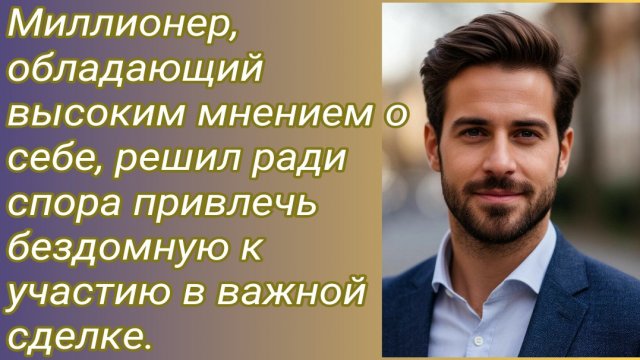 Истории для Вас/Миллионер, обладающий высоким мнением о себе, решил... /Жизненные истории/Рассказ