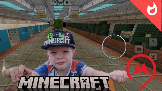 Жд депо и метро в городке Майнкрафт