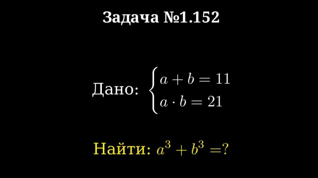 Задача о сумме кубов / Анимация