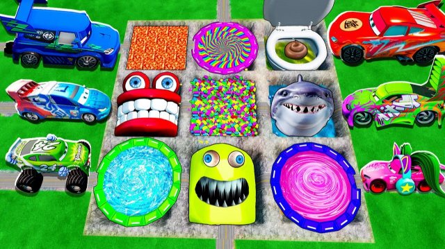 Машинки летают и прыгают! Развивающие мультики Машины помощники. Мультфильмы про машинки