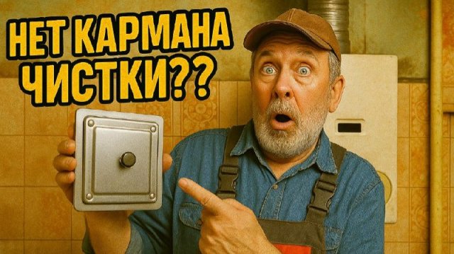 Монтаж кармана чистки