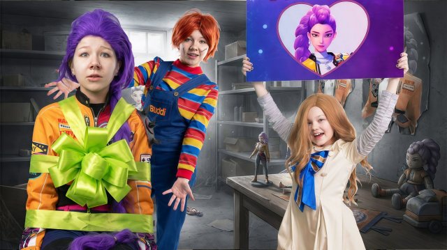 У Руми появилась БЕЗУМНАЯ ФАНАТКА 😱! Чаки подарил М3ган участницу К поп Охотниц На Демонов!