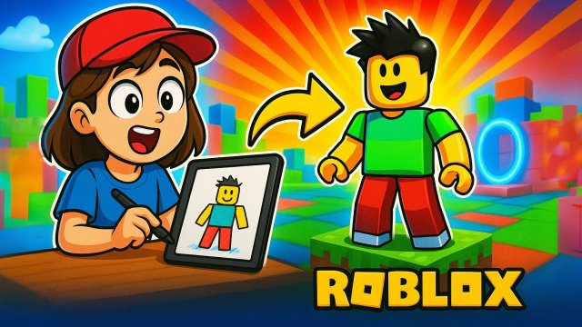 Я НАРИСОВЛА ПЕРСОНАЖА В ROBLOX