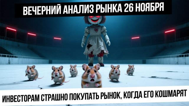 Вечерний анализ рынка 26 ноября. Российский инвестор скован пугалками и кошмарингом! Будет еще рост?