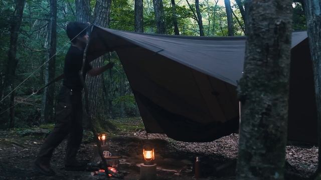 CAMP 40 кэмпинг в летнем лесу. палатка