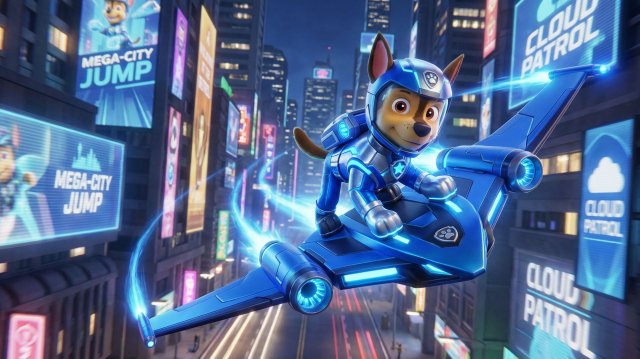 Щенячий патруль, Скай, Маршал, Эверест, Гончик, Крепыш и Зума  Летают и танцуют на глайдерах