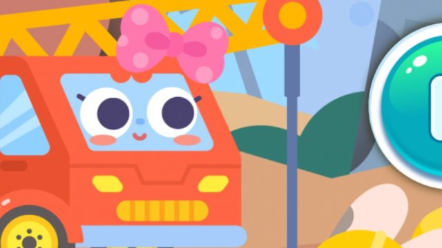 малыш трактор экскаватор и грузовик участвуют на строительстве новых дорог