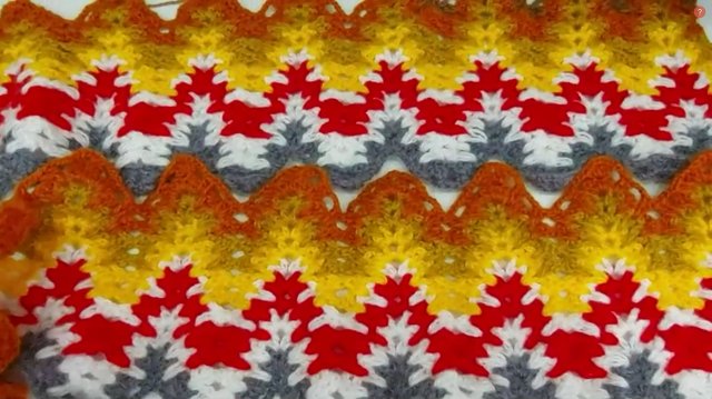 Вяжем плед ВРЕМЕНА ГОДА крючком