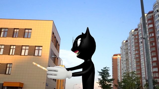 ЧЕЛОВЕК ЗА ОКНОМ VS КАРТУН КЭТ И СЕЛЕНА