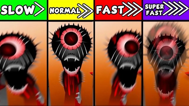 спрунки фаза 8 но от медленной скорости до очень быстрой скорости