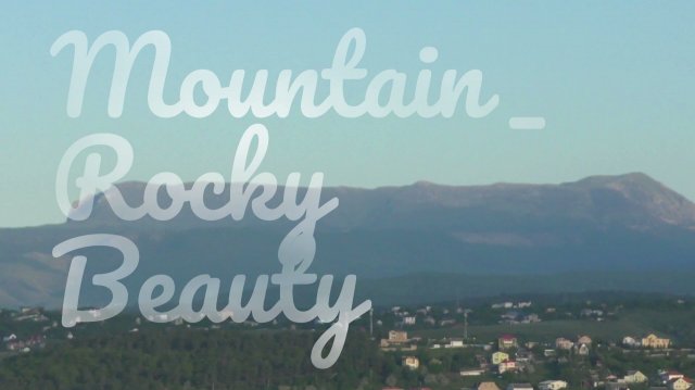 Mountain _ rocky beauty