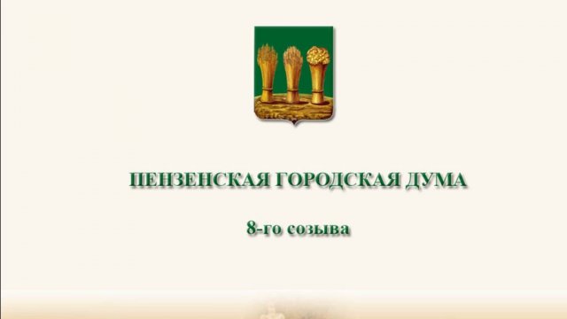 16-ая сессия Пензенской городской Думы