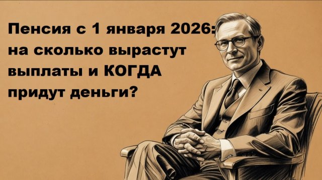 Пенсия с 1 января 2026 года: первое повышение и график выплат