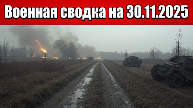 «ВС РФ сжимают Северск в оперативное кольцо. Купянск-Узловой в котле!»: Военная сводка на 30.11.2025
