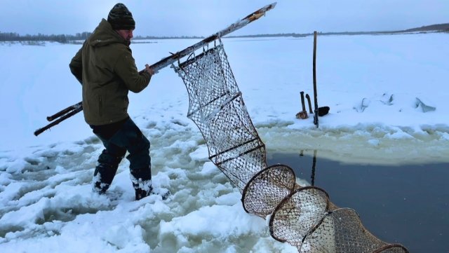 Рыбалка на фитили на севере. Первая рыба.