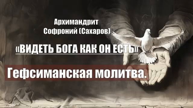 Архимандрит Софроний (Сахаров) - ВИДЕТЬ БОГА КАК ОН ЕСТЬ. Глава 19. Гефсиманская