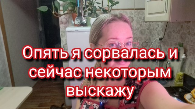 Опять я сорвалась и сейчас некоторым выскажу