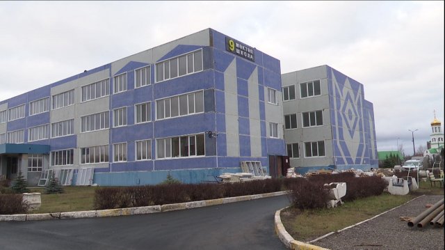 В школе №9 продолжается капитальный ремонт