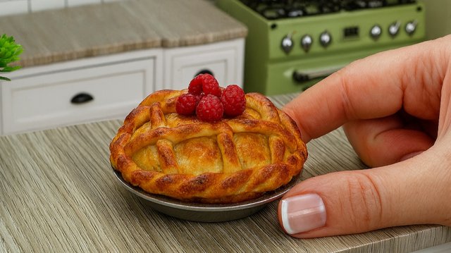 Медовый Пирог по Мотивам Мультфильма Маша и Медведь! 😍 Миниатюрный Медовый Пирог 🥧 Мини Кухня