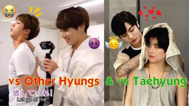 Когда BTS в шоке с Чонгука... А Тэхён — нет. (примерный перевод с корейского)