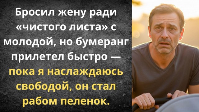 Бросил "старую" жену и пожалел | Истории из жизни