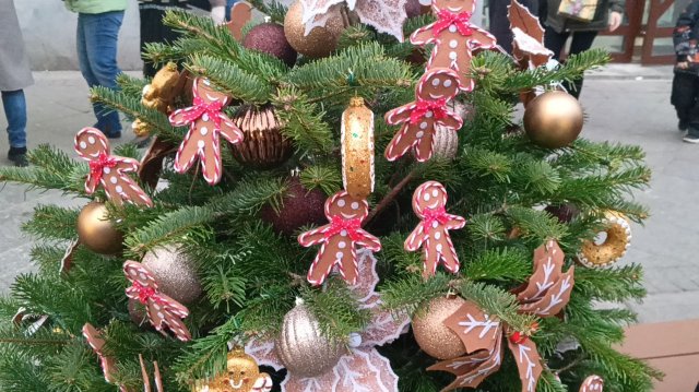 Прогулки по Москве. Пряничный новый год. Новогоднее настроение в Камергерском переулке.