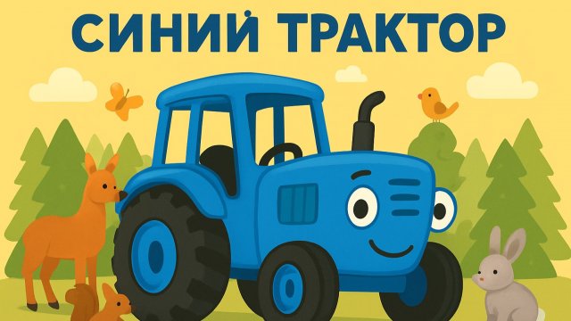 МУЛЬТИКИ ПРО СИНИЙ ТРАКТОР ДЛЯ ДЕТЕЙ. ПЕСЕНКИ ПРО СИНИЙ ТРАКТОР.
