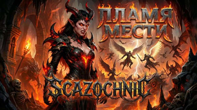 Scazochnic - Пламя мести (Коллаб с Ash AI) | Heavy metal | авторские стихи | AI