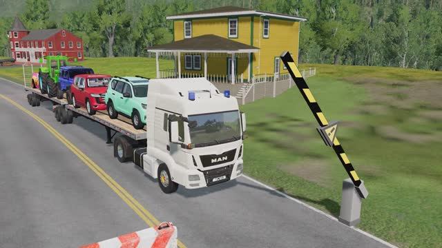 МАШИНКИ В ДЕТСКОМ МУЛЬТИКЕ: ПРИКОЛЫ И ТРЮКИ НА ТРАССЕ