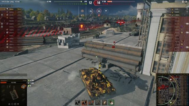 Новый танк Vulkan С мощной бронёй и барабанной пушкой взял Колобанова Мир Танков