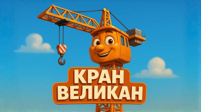 КРАН Строительный кран Великан. Песенки про машинки и технику. Песенки для детей 2026. Новые песни.