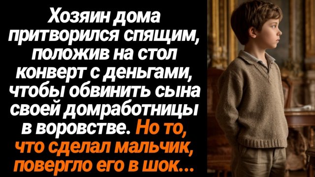 Жизненные Истории/Миллиардер притворился спящим, положив на столе конверт с деньгами,  чтобы обвинит