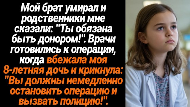 Жизненные Истории/Мой брат умирал, семья сказала: «Ты обязана быть донором». Врачи готовились к оп