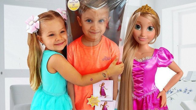 Diana and New Rapunzel doll