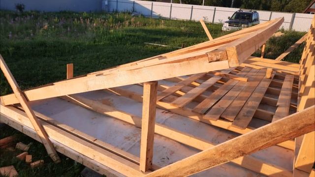 Дачный домик 6 на 3 м своими руками - каркас и крыша